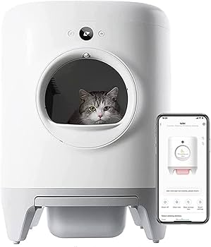 Amazon | PETKIT 猫 トイレ スマホ管理 センサー付き 飛散防止 自動